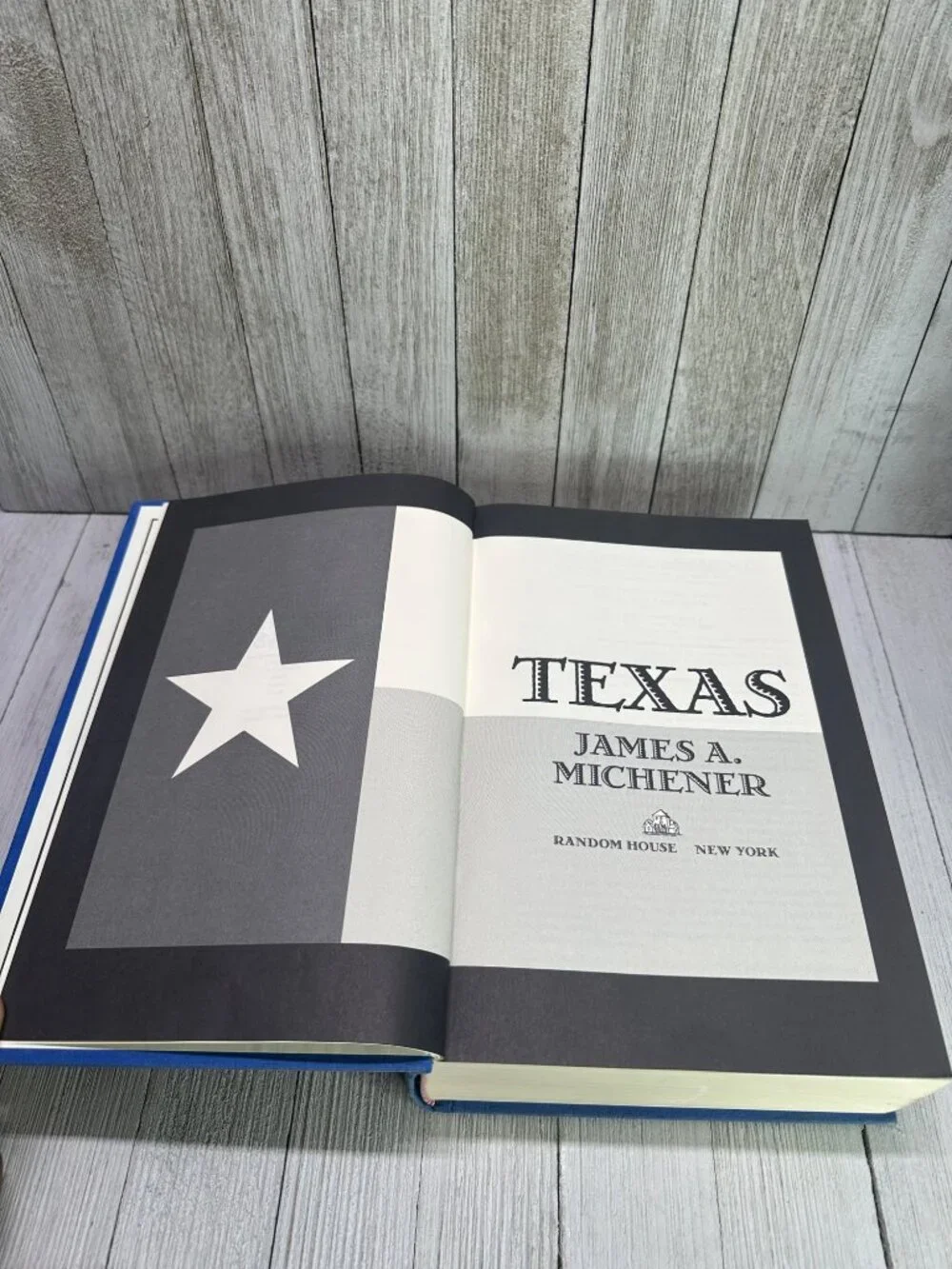Vintage Texas A Novel - by James A. Michener - Blue Star Hardcover Random House